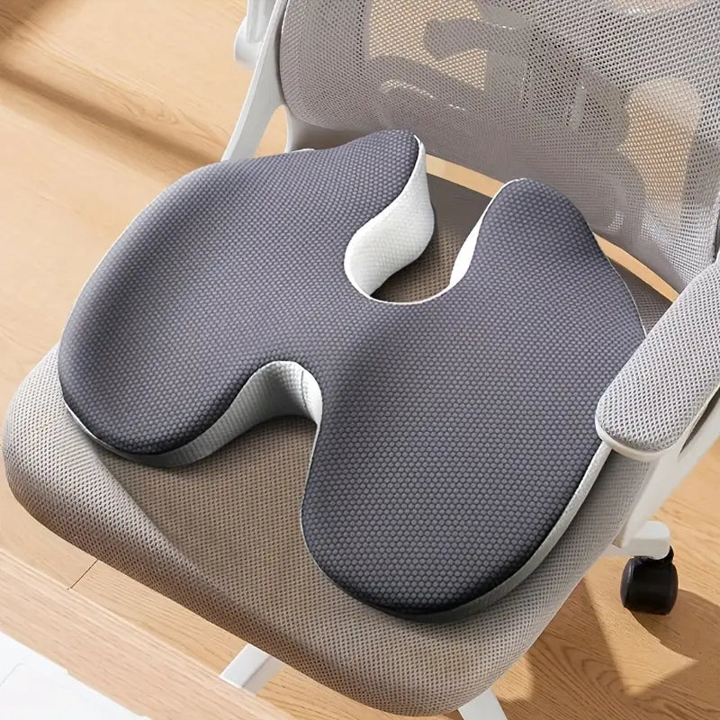Chair Cushion - Ergonomic Seat for Orthopedic Coccyx, Hip & Back Support