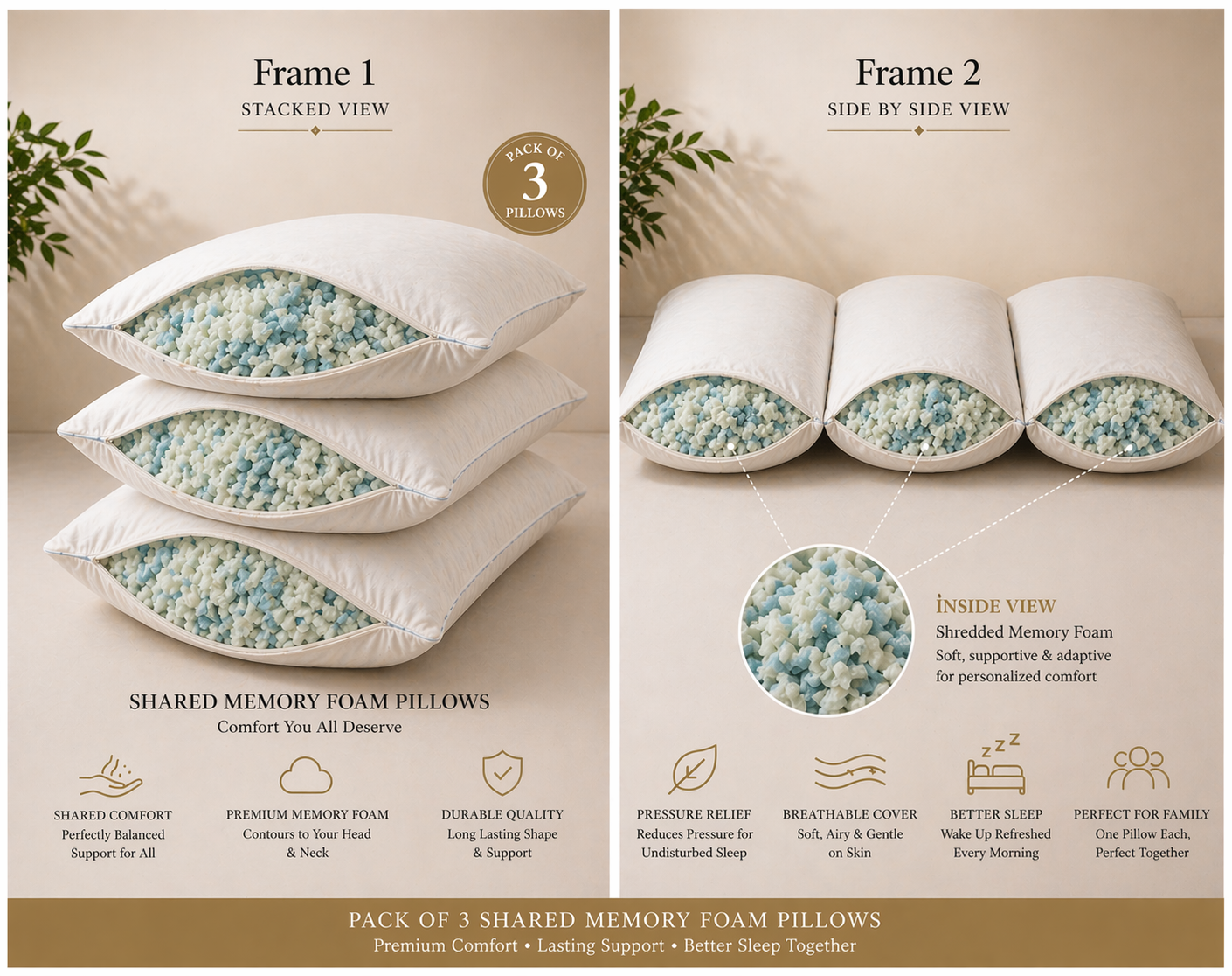 Imported Lot Memory foam Pillow P0193