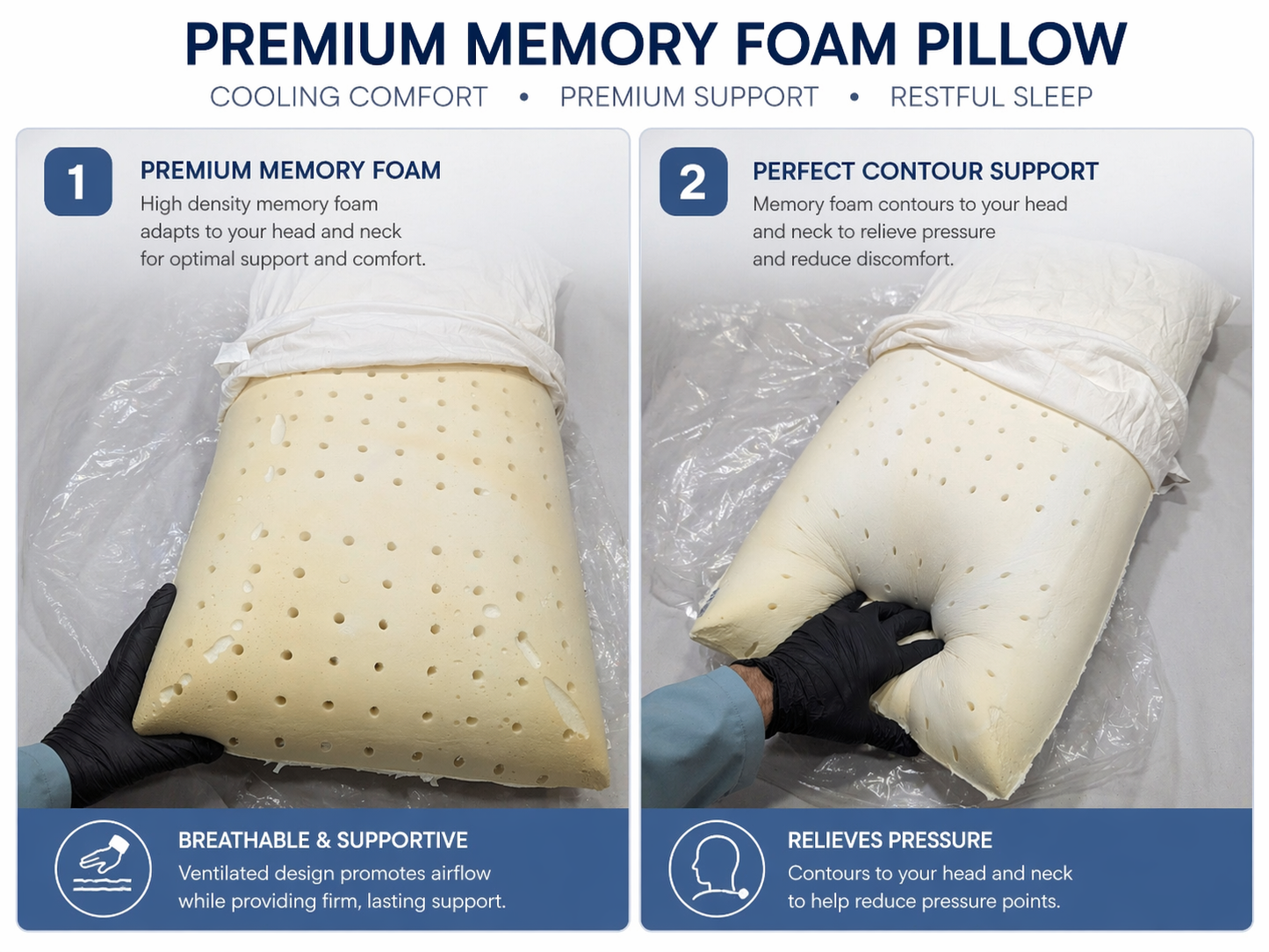 Imported Lot Memory foam Pillow P0187