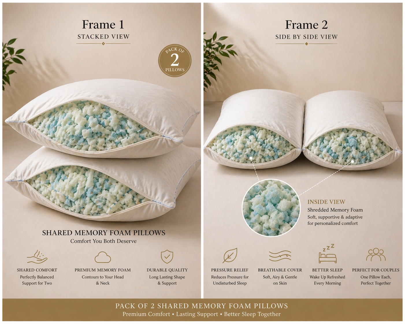 Imported Lot Memory foam Pillow P0192