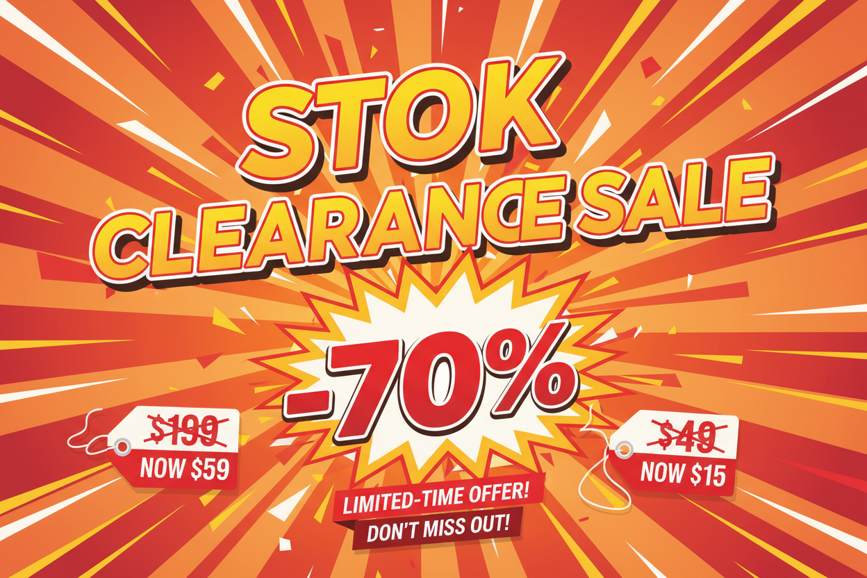 Stock clearance sale 